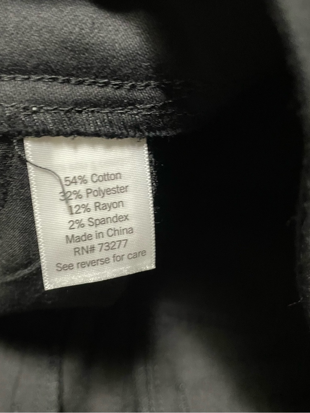 New Croft&Barrow Mid Rise Straight Classic Pull-On Pants Black 14 P regular NWT - Picture 2 of 5